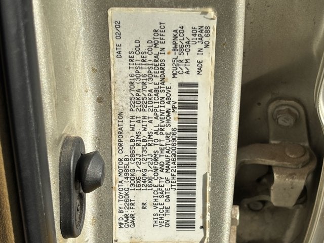 2002 Toyota Highlander Base