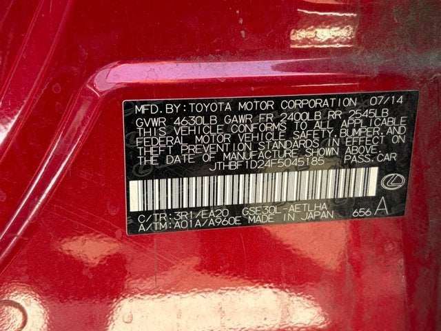 2015 Lexus IS 250 4dr Sport Sdn RWD