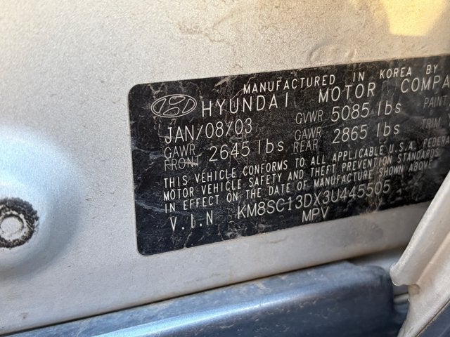 2003 Hyundai Santa Fe Base