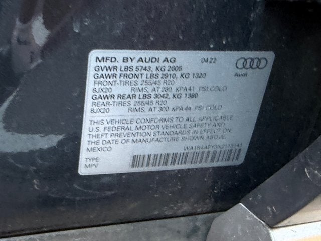 2022 Audi SQ5 Premium Plus