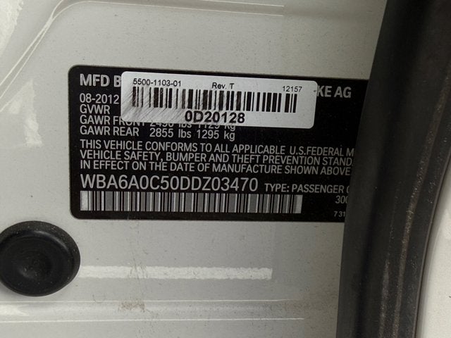 2013 BMW 6 Series 640i