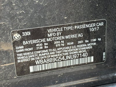 2018 BMW 3 Series 330i