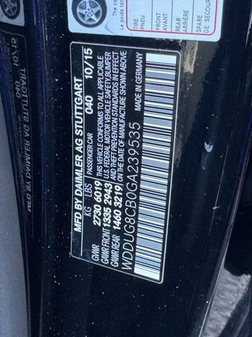 2016 Mercedes-Benz S-Class S 550