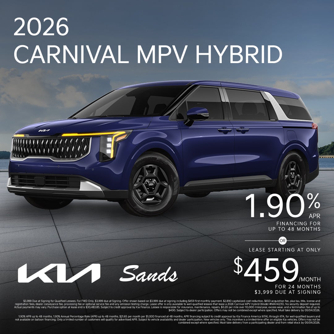2026 Carnival MPV Hybrid Finance & Lease Offer