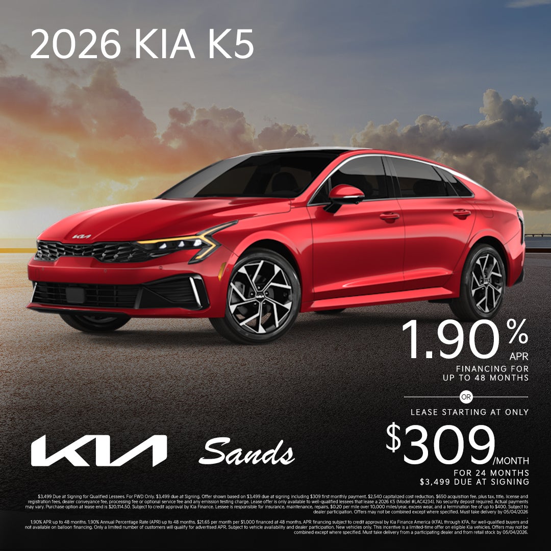 2026 Kia K5 Finance & Lease Offer
