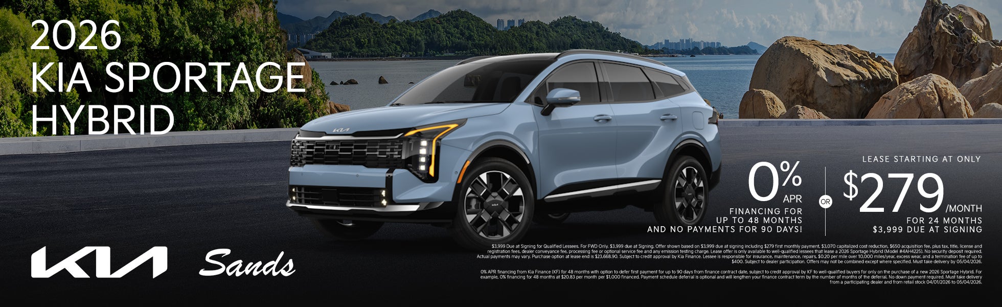 2026 Kia Sportage Hybrid Finance & Lease Offer