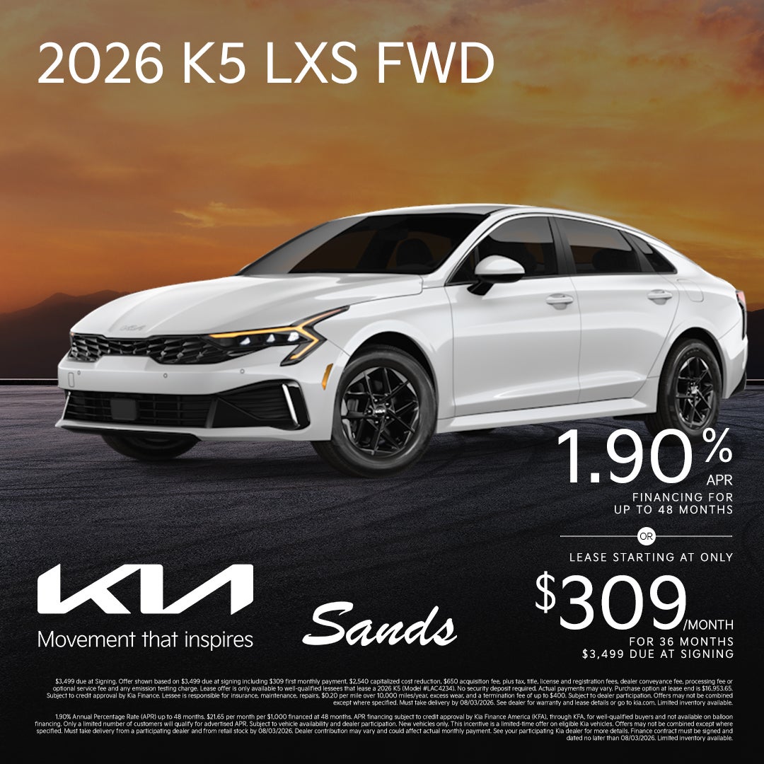 2026 Kia K5 APR/Lease Offer