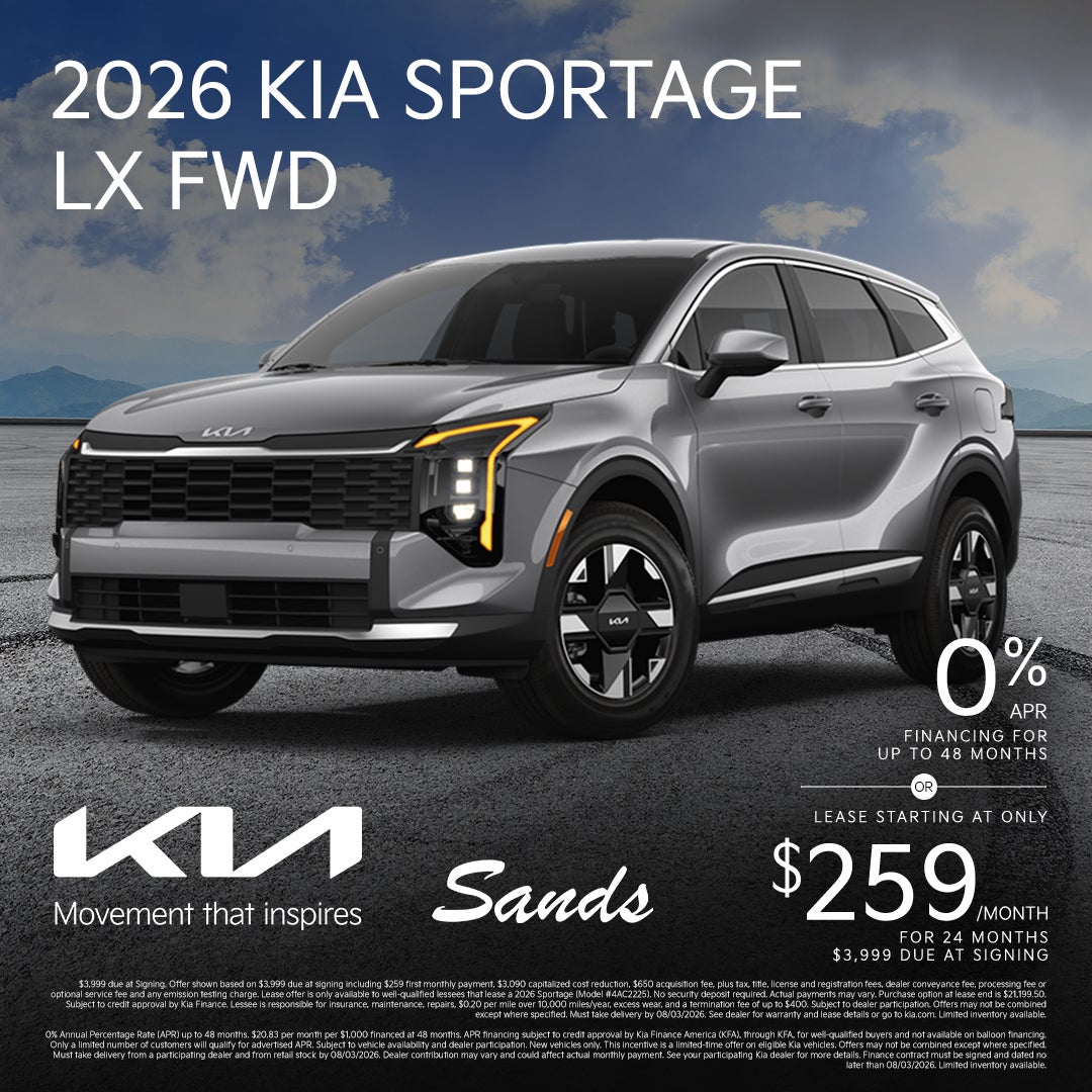 2026 Kia Sportage APR/Lease Offer